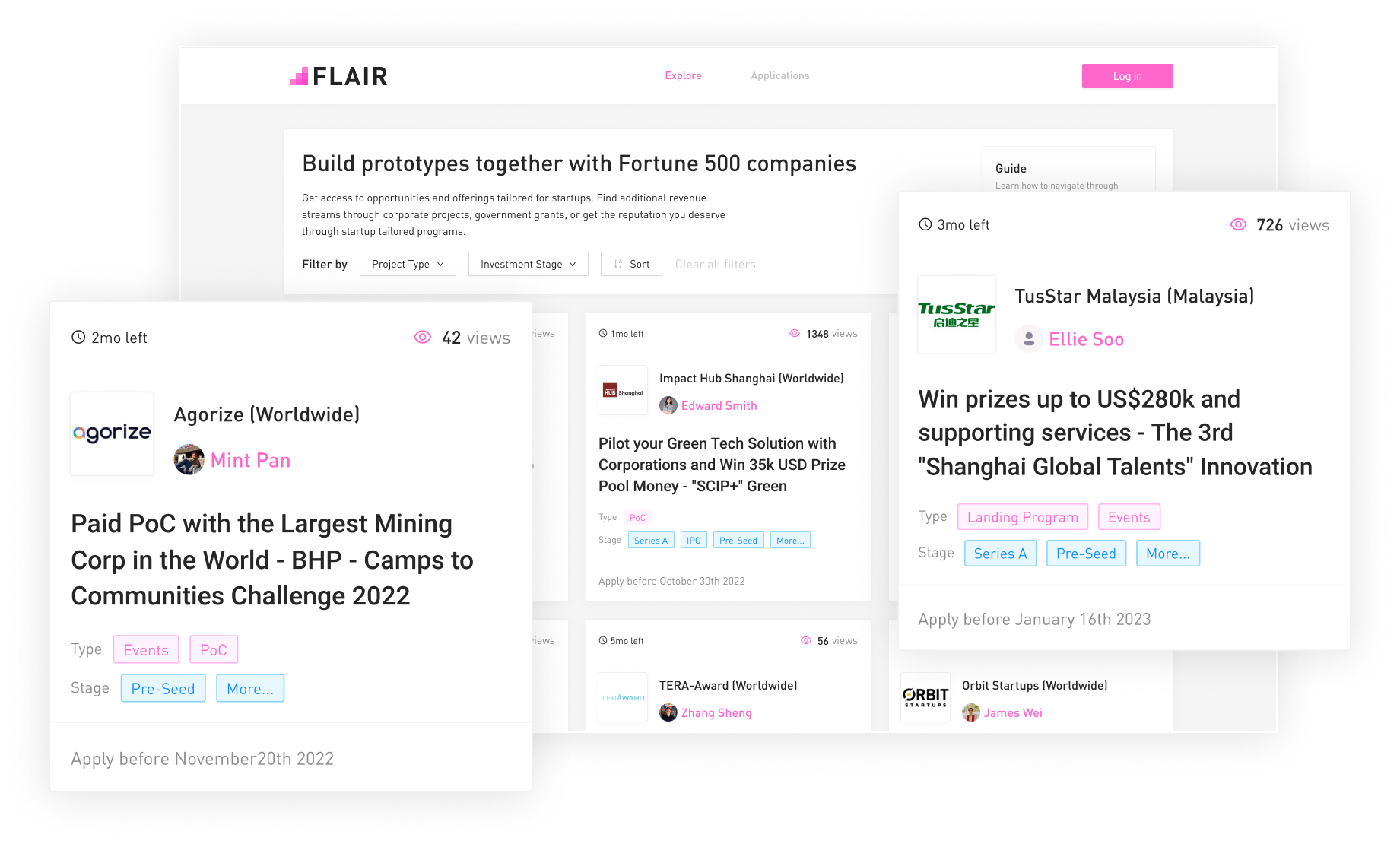 Founders Lair — FLAIR opportunity explore feed